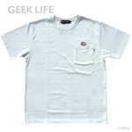 ファンタジーゾーン ワンポイントステッチ ポケット Tシャツ ホワイト Sサイズ