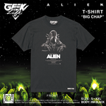 ALIEN BIG CHAP T-shirt Artwork by Rockin’Jelly Bean INK BLK