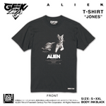 ALIEN JONES T-shirt Artwork by Rockin’Jelly Bean INK BLK