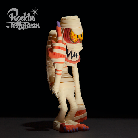 30日まで出品■Rockin’ Jelly Bean マミーマン ソフビ Rockin'Jelly Bean Freaky Monster Village series Mummie Man